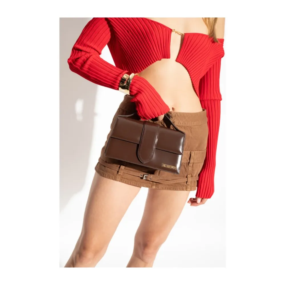 Skuldertasker<Jacquemus Den Store Bambino Taske Brun