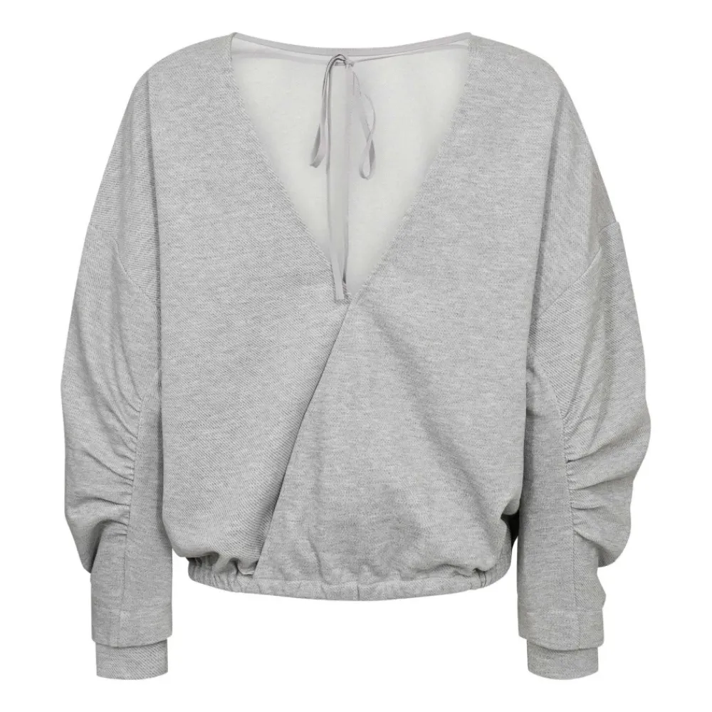 Sweatshirts^Co'Couture DengiCC Open Back Sweat Grå