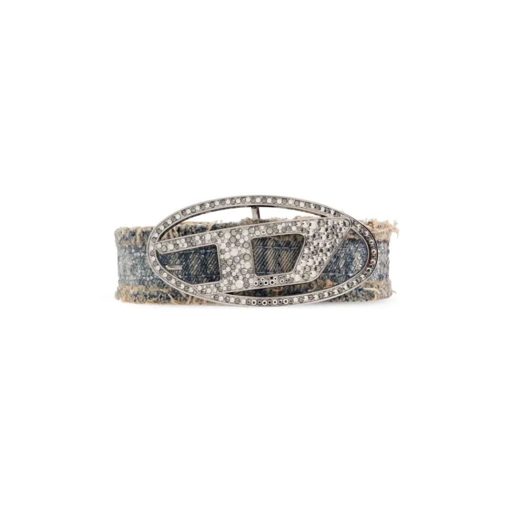 Bælter^Diesel Denim Bælte B-1DR STRASS Blå