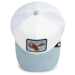 Huer, Kasketter & Hatte|Huer & Kasketter<Goorin Bros Denim Fly High Trucker Cap Hvid