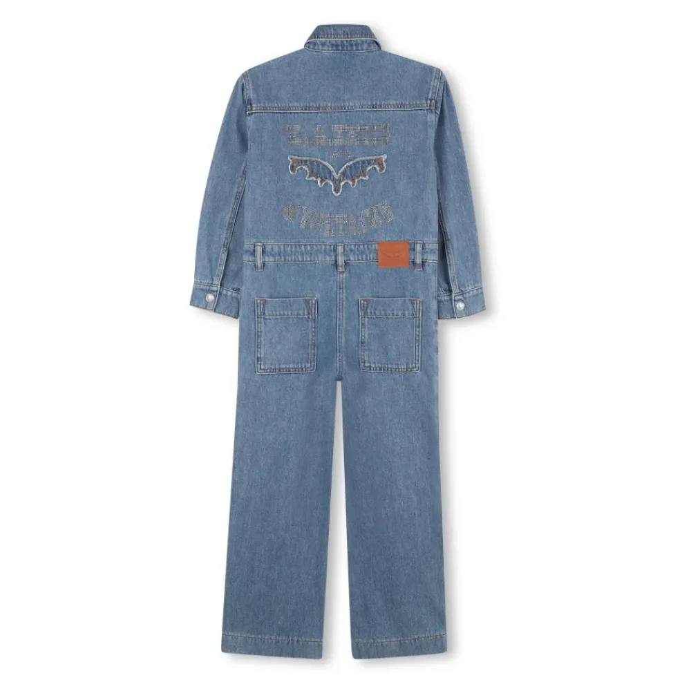 Jumpsuits<Zadig & Voltaire Denim Jumpsuit med skjortekrave Blå