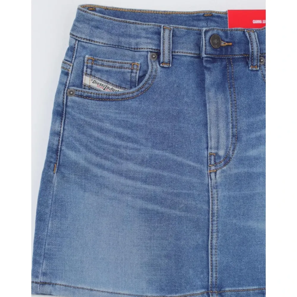 Kjoler & Nederdele^Diesel Denim Nederdel Blå