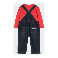 Jumpsuits<Moschino Denim Salopette og langærmet T-shirt sæt Multifarvet
