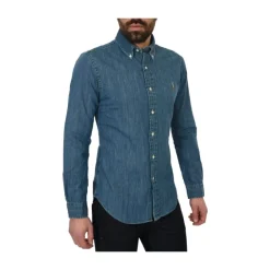 Skjorter<Ralph Lauren Denim Slim Skjorte Blå