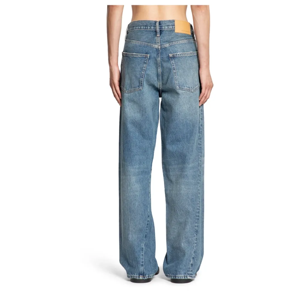 Jeans^Sunflower Denim Twist Jeans med Bæltestropper Blå