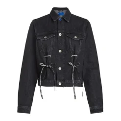 Jakker^Karl Lagerfeld Denimjakke med snøre Sort