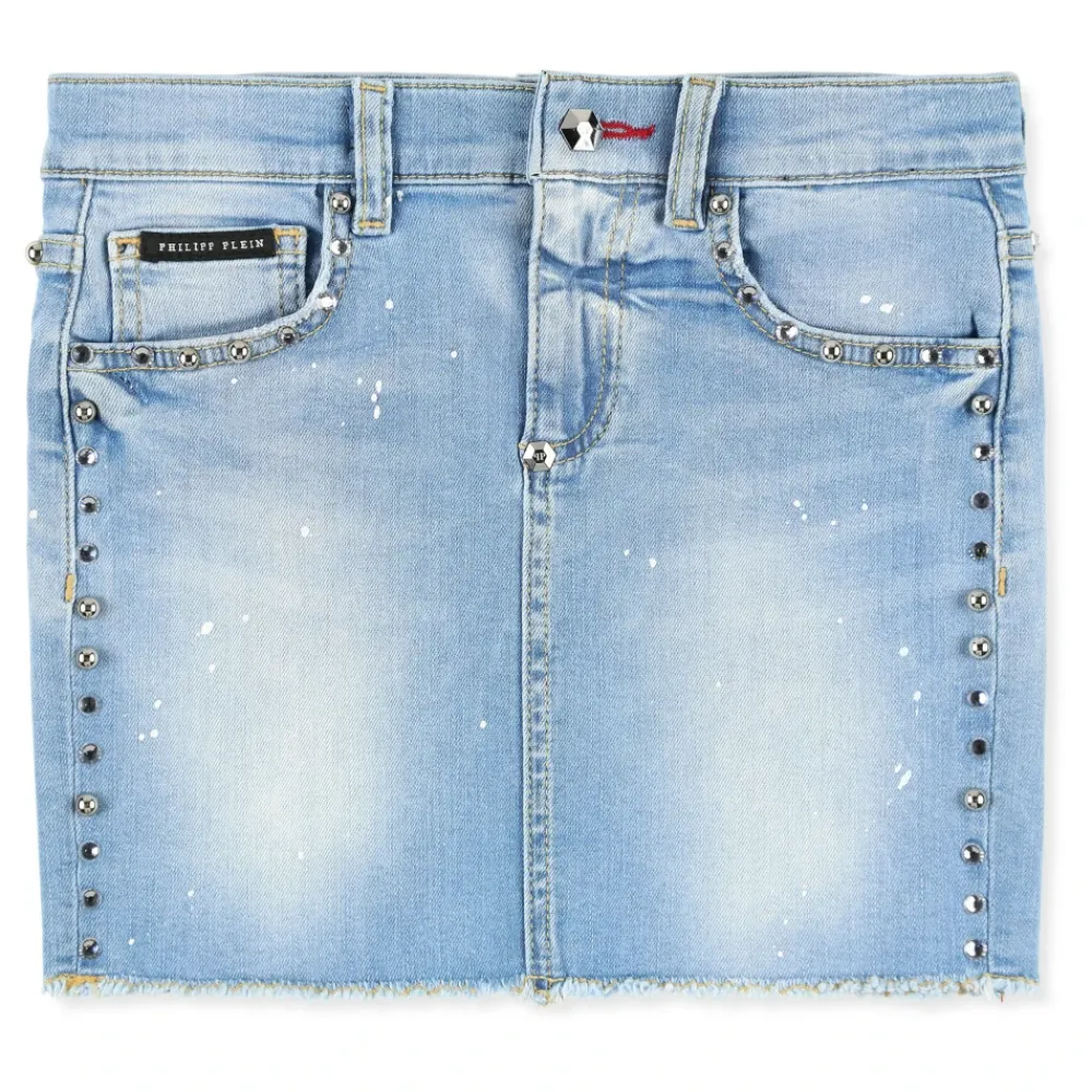 Kjoler & Nederdele<Philipp Plein Denimnederdel Blå