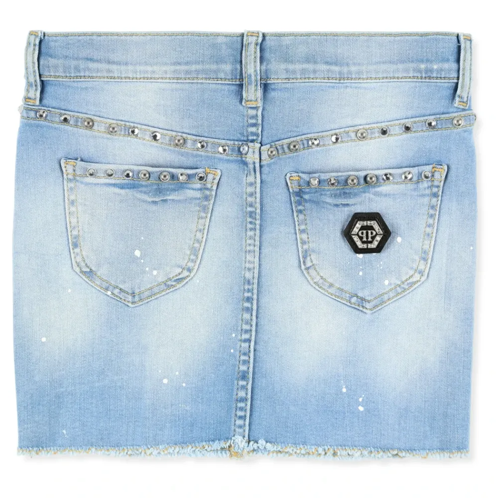 Kjoler & Nederdele<Philipp Plein Denimnederdel Blå