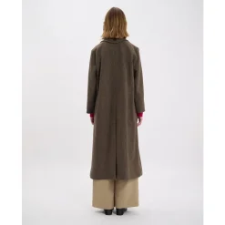 Frakker^Ines de la Fressange Paris Denise Brown Uld Herringbone Frakke Brun