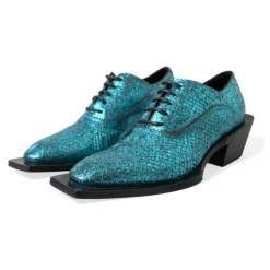 Snøresko^Dolce & Gabbana Derby Block Heel Shoes Blå