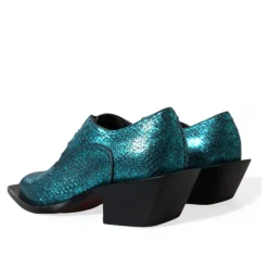 Snøresko^Dolce & Gabbana Derby Block Heel Shoes Blå