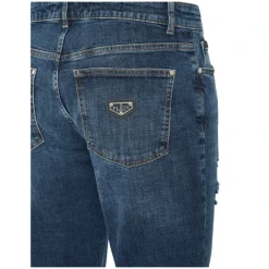 Jeans^Philipp Plein Destroyed Slim Fit Jeans Blå