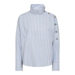 Bluser & Skjorter<Co'Couture DevinCC AsymCC Button Blouse Blå