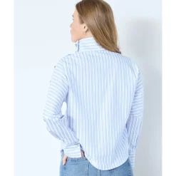 Bluser & Skjorter<Co'Couture DevinCC AsymCC Button Blouse Blå