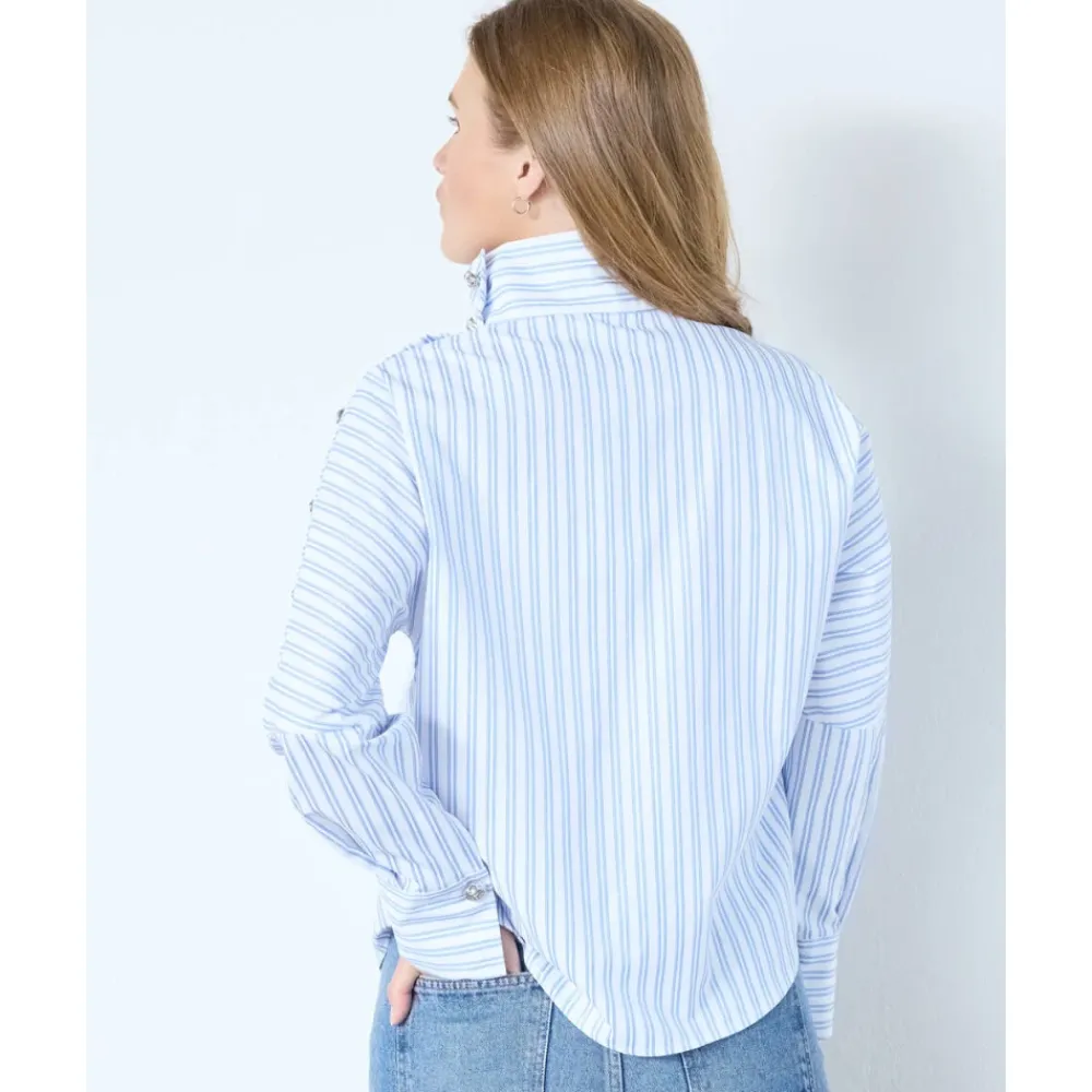 Bluser & Skjorter<Co'Couture DevinCC AsymCC Button Blouse Blå