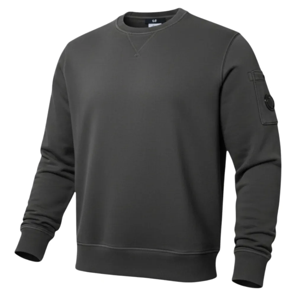 Trøjer|Sweatshirts<C.P. Company Diagonal Crew Neck Grå