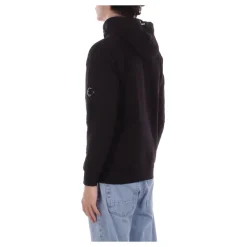 Trøjer^C.P. Company Diagonal Raised Fleece Hoodie Sort