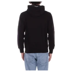 Trøjer^C.P. Company Diagonal Raised Fleece Hoodie Sort