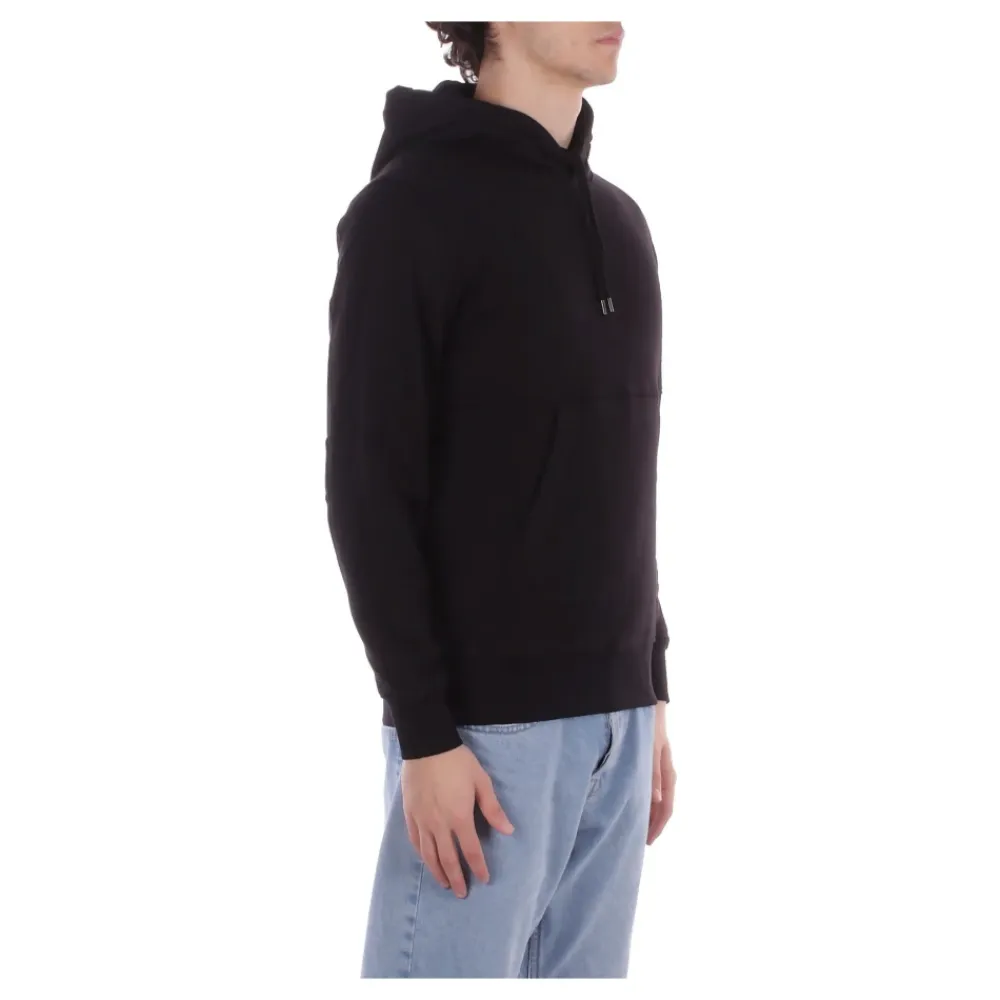 Trøjer^C.P. Company Diagonal Raised Fleece Hoodie Sort