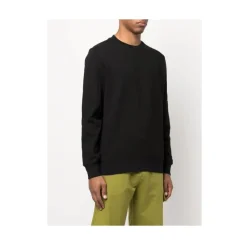 Trøjer|Sweatshirts<C.P. Company Diagonal Raised Fleece Sweatshirt Sort