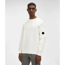 Sweatshirts<C.P. Company Diagonal Raised Fleece Sweatshirt Hvid