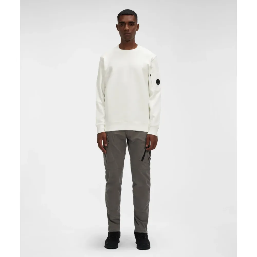 Sweatshirts<C.P. Company Diagonal Raised Fleece Sweatshirt Hvid
