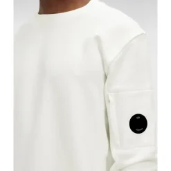 Sweatshirts<C.P. Company Diagonal Raised Fleece Sweatshirt Hvid