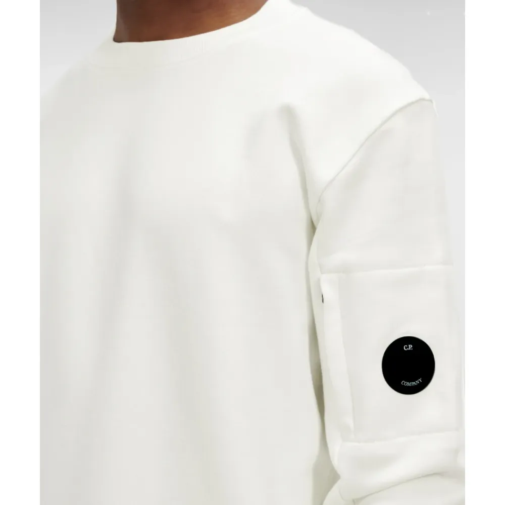 Sweatshirts<C.P. Company Diagonal Raised Fleece Sweatshirt Hvid