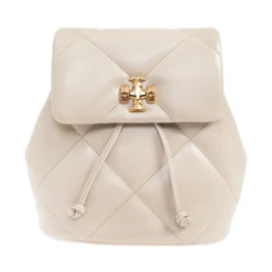 Rygsække<Tory Burch Diamond Quilt Mini Backpack Hvid
