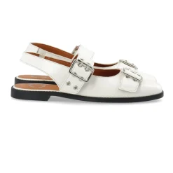 Ballerina Sko<Cashott DIANA Mary Jane Patent Ballerinas Off White Hvid