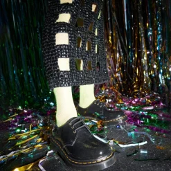 Snøresko<Dr. Martens Distressed Patent Ballerina Sko Sort