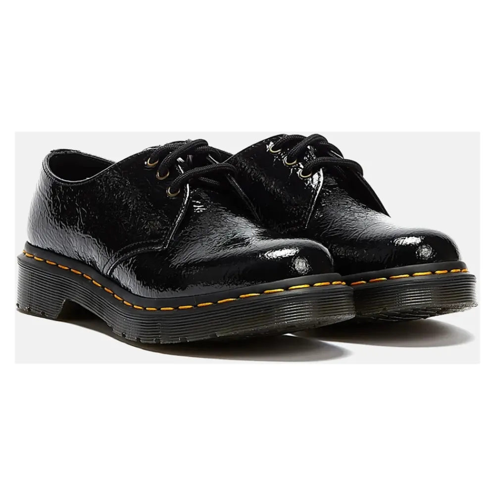 Snøresko<Dr. Martens Distressed Patent Ballerina Sko Sort