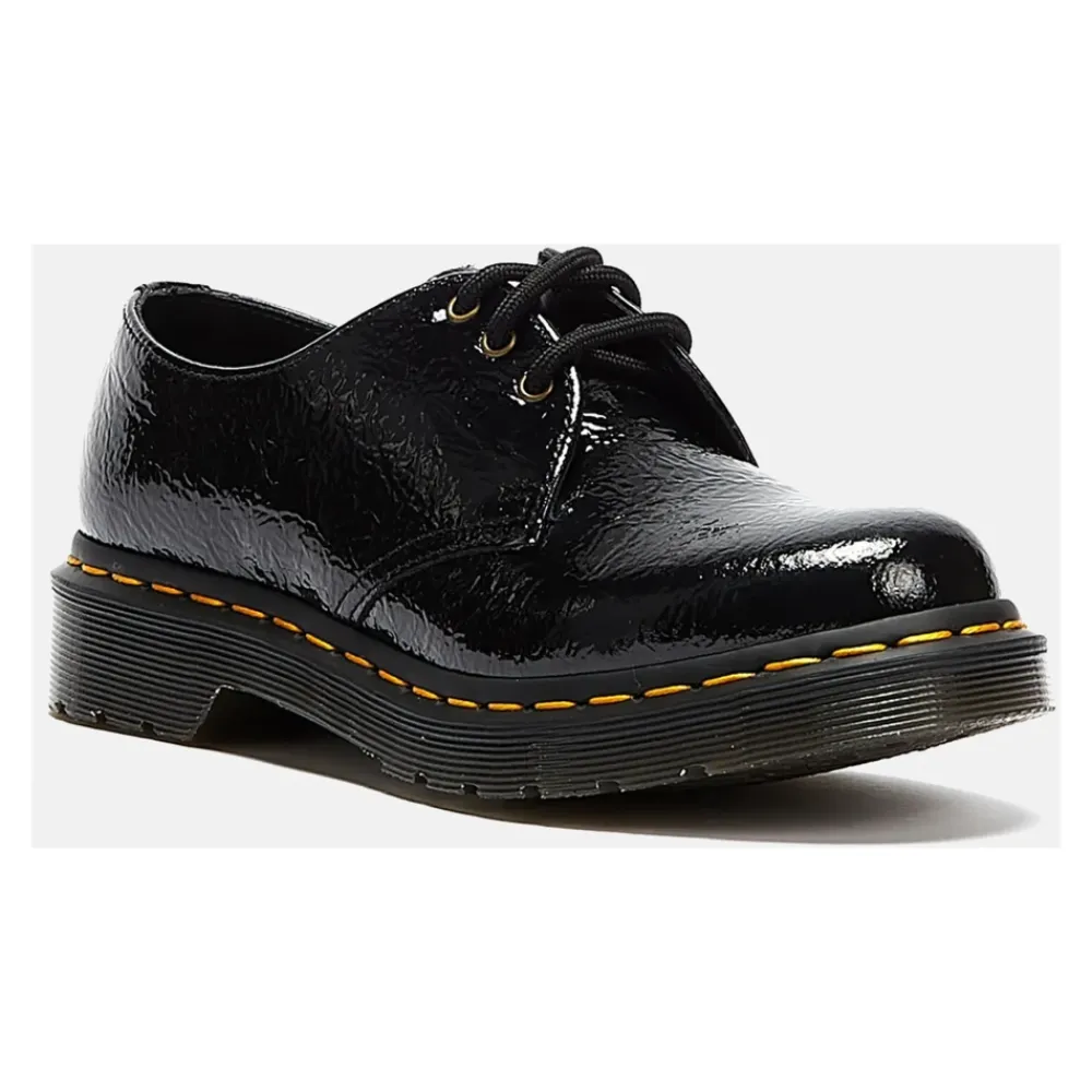 Snøresko<Dr. Martens Distressed Patent Ballerina Sko Sort