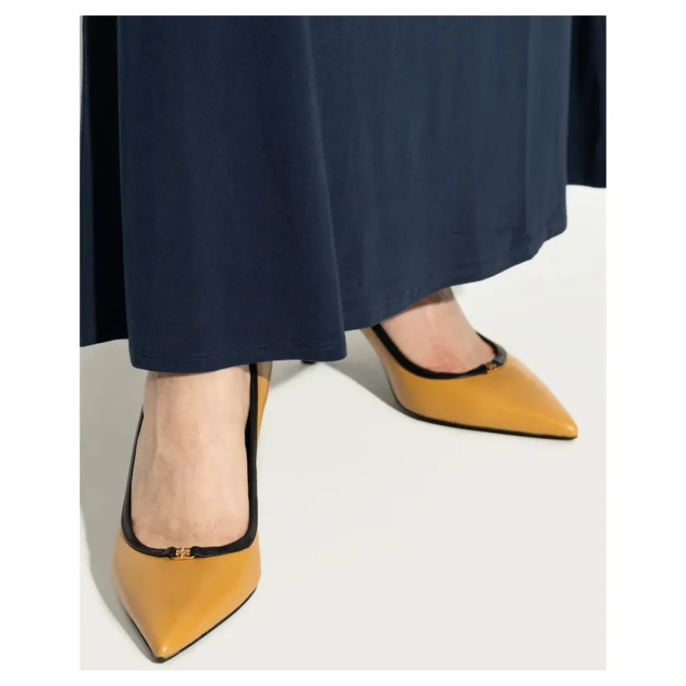 Pumps|Stiletter^Tory Burch Dobbelt T Logo Pumps Brun