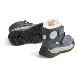 Støvler<Wheat Dobbelt Velcro Tex Vinterstøvler - Navy Blå