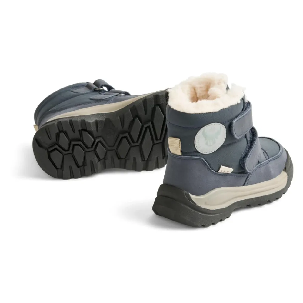 Støvler<Wheat Dobbelt Velcro Tex Vinterstøvler - Navy Blå