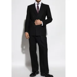 Jakkesæt^Tom Ford Dobbeltbrystet blazer med dobbelt slidse Sort