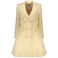 Frakker<Moschino Dobbeltbrystet frakke med reverskrave Beige