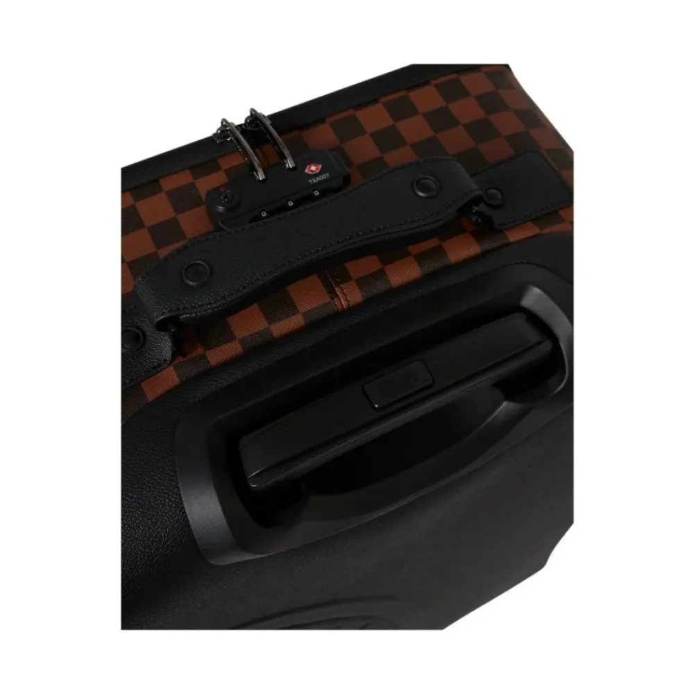 Kufferter^SPRAYGROUND Dose Of Check Deux Carry-On Bagage Brun