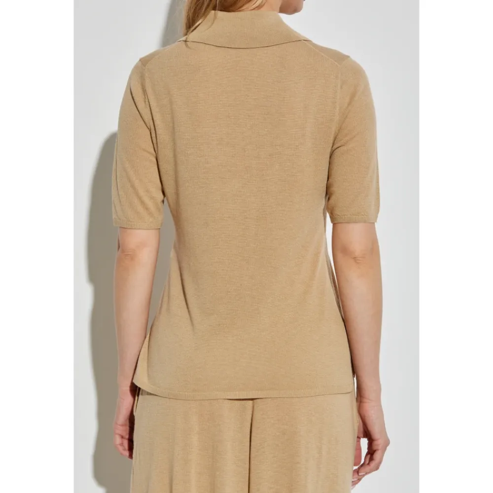 Striktrøjer & Sweatere<By Malene Birger Dotta kortærmet cardigan Beige
