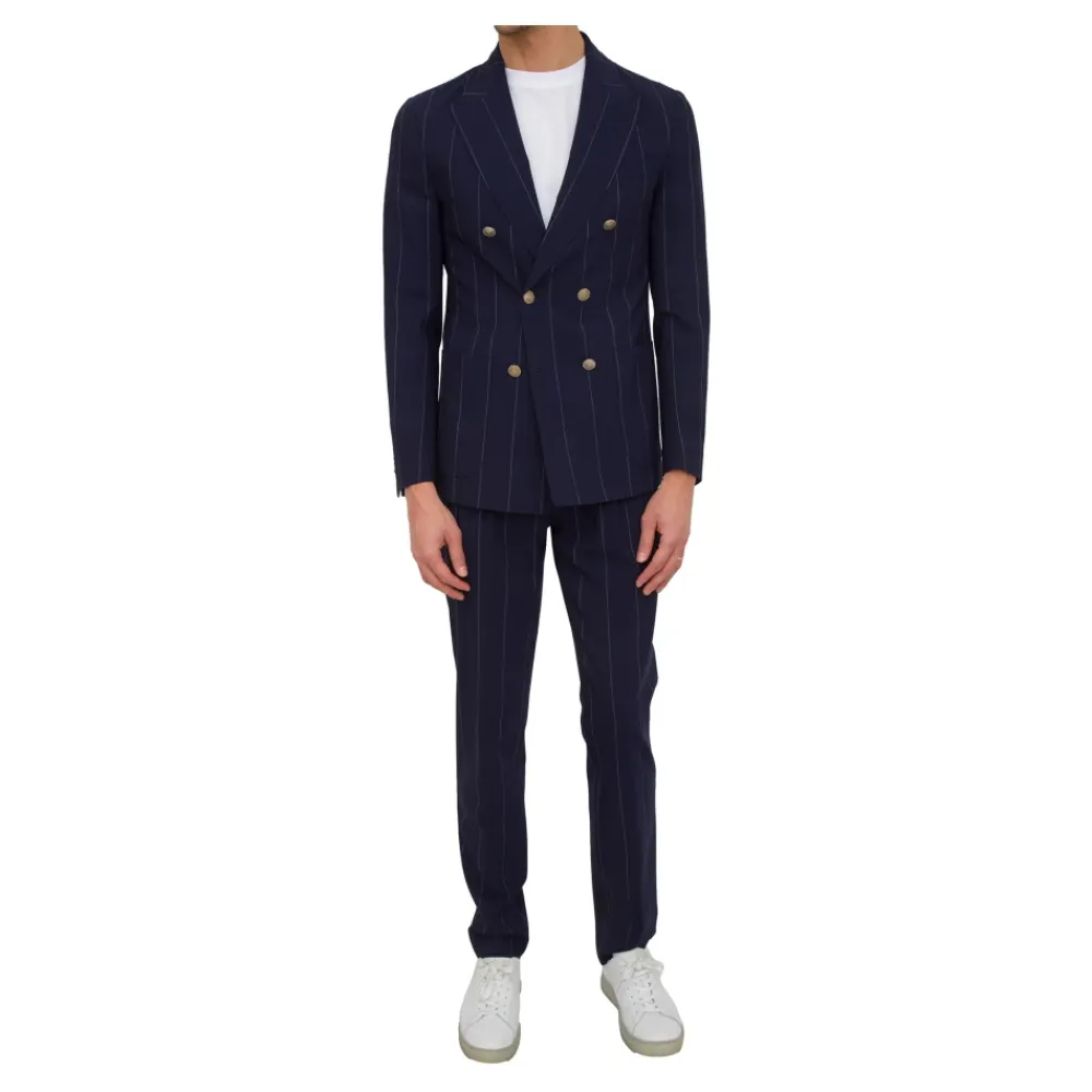 Jakkesæt^Eleventy Double Breasted Suit Blå