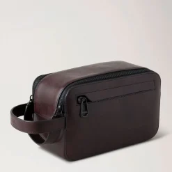 Tasker<Mulberry Double Zip Wash Case Brun