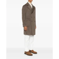 Frakker<Tagliatore Double-Breasted Frakke Beige