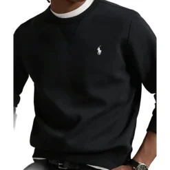 Trøjer|Sweatshirts<Polo Ralph Lauren Double-Knit Crew Neck Sweatshirt Sort