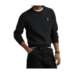 Trøjer|Sweatshirts<Polo Ralph Lauren Double-Knit Crew Neck Sweatshirt Sort