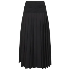 Nederdele<MM6 Maison Margiela Double-Layer Midi Skirt Sort