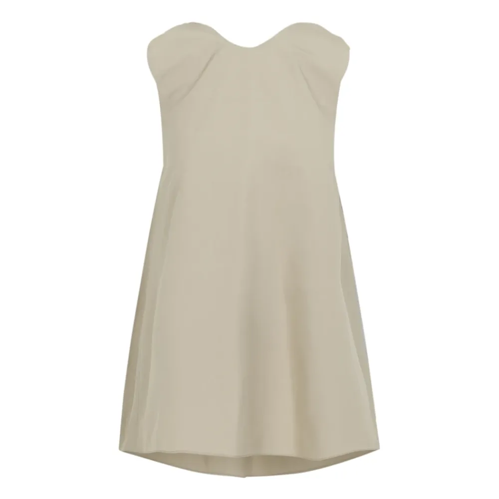 Kjoler<Carven Drape Back Top Beige