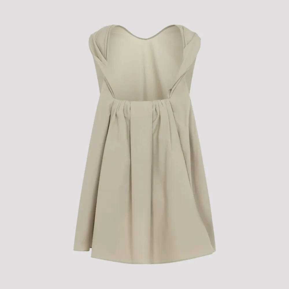 Kjoler<Carven Drape Back Top Beige