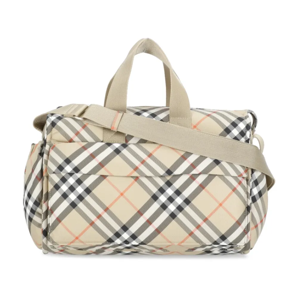 Rejsetasker^Burberry Duffel Bag med ternet mønster Beige