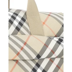 Rejsetasker^Burberry Duffel Bag med ternet mønster Beige